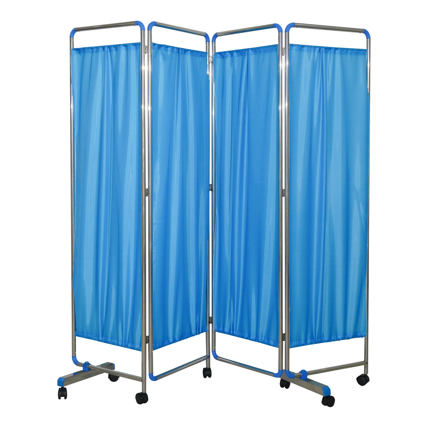 Hot selling medical clinic hospital bed bedside stainless steel Ward Folding Screen Curtain