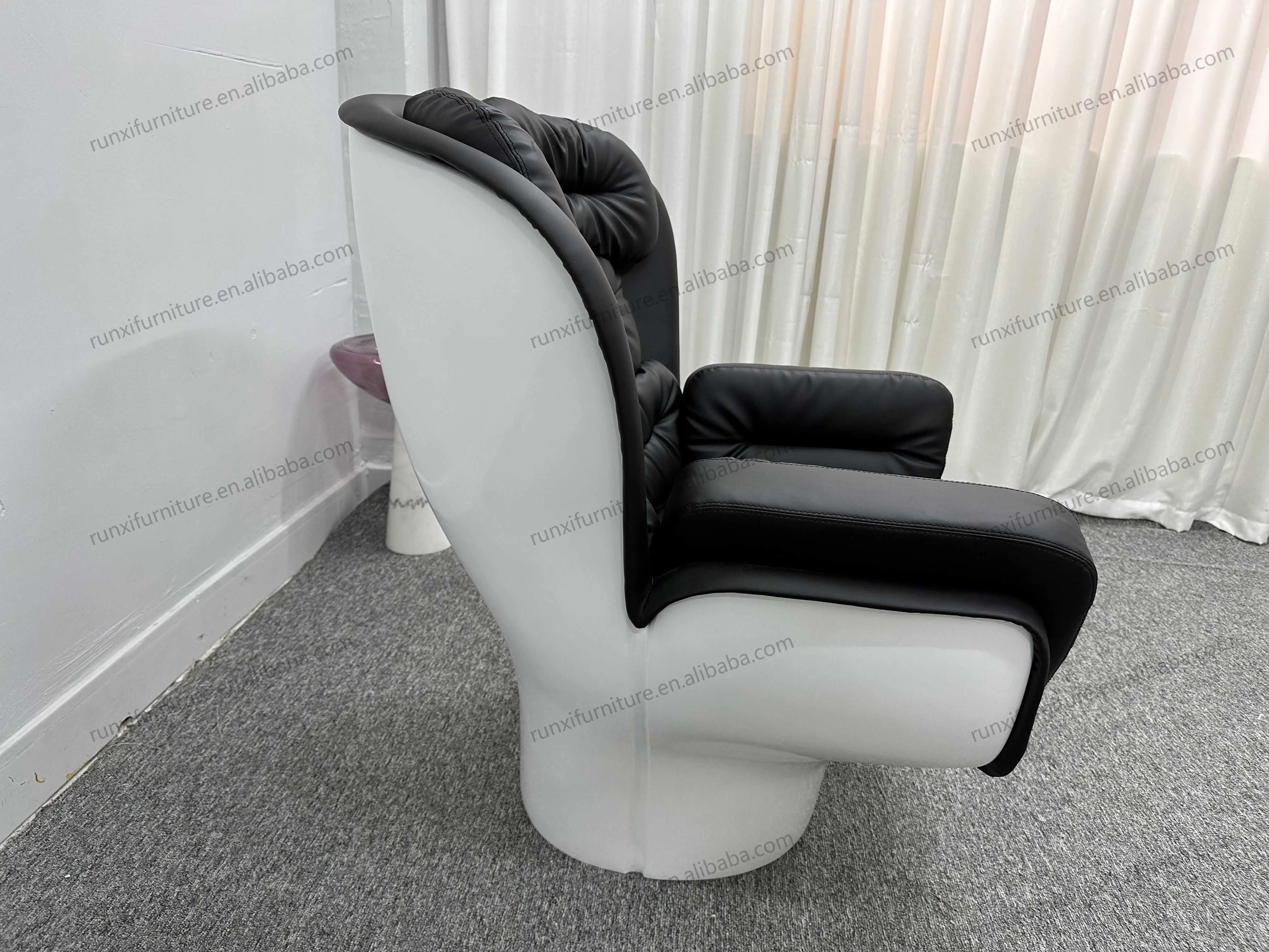 Modern design living room furniture Custom fabric/leather fiberglass shell living room lobby lounge chairs