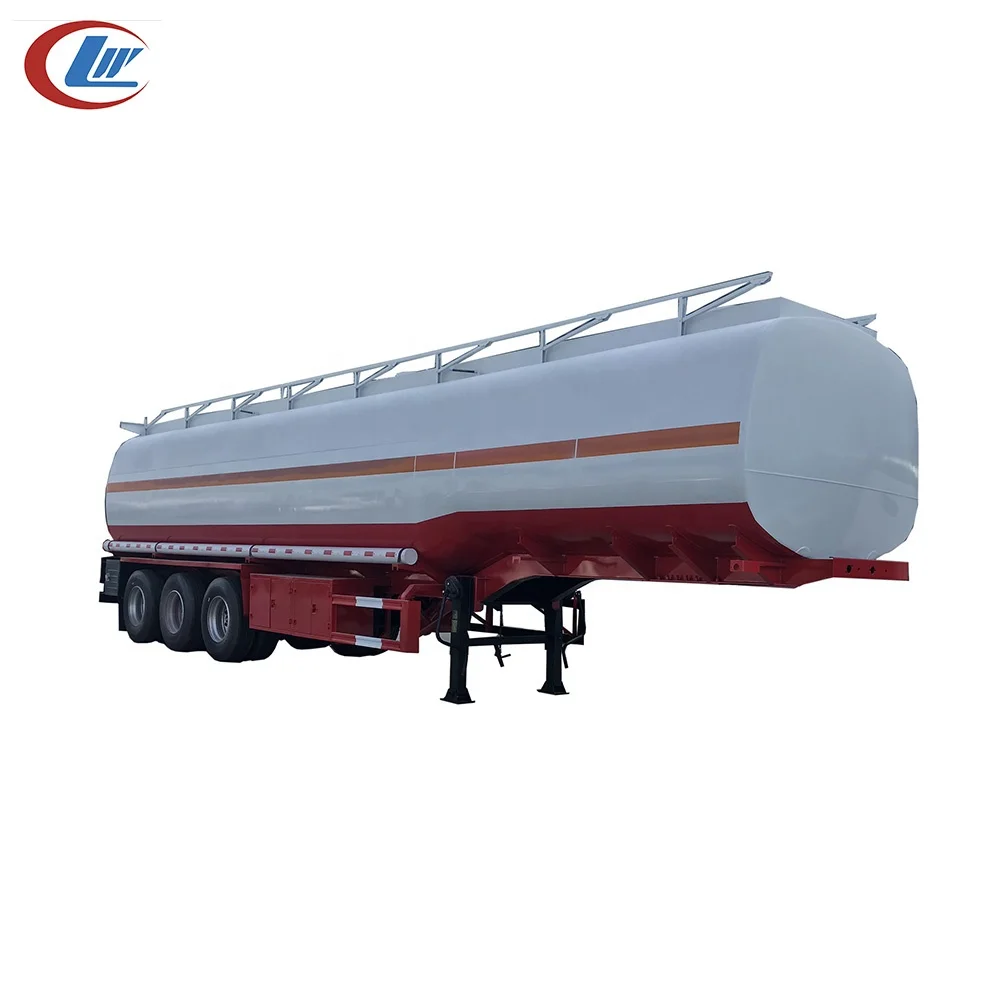 High quality ALUMINUM alloy  /Stainless Steel 46000 Liters Oil Tanker Trailers For Sale