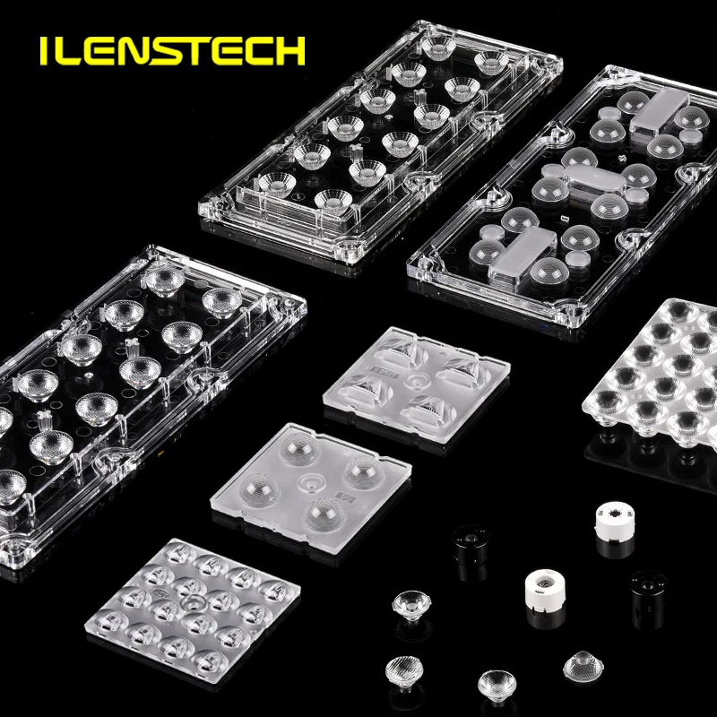 ilenstech no yellow light led lens / uniform light led lens 3 degree optics