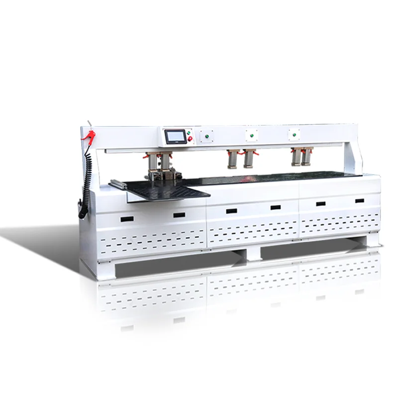 two spindle servo motor laser cnc cabiner door drilling woodworking side hole machine