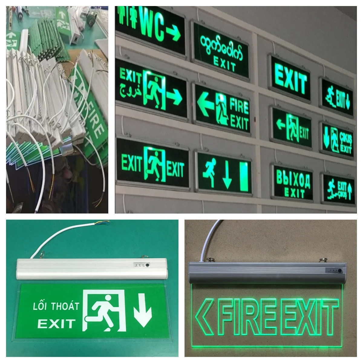 Hot Sale LED Exit Sign Floor Safety Access Fire Emergency Exits Light