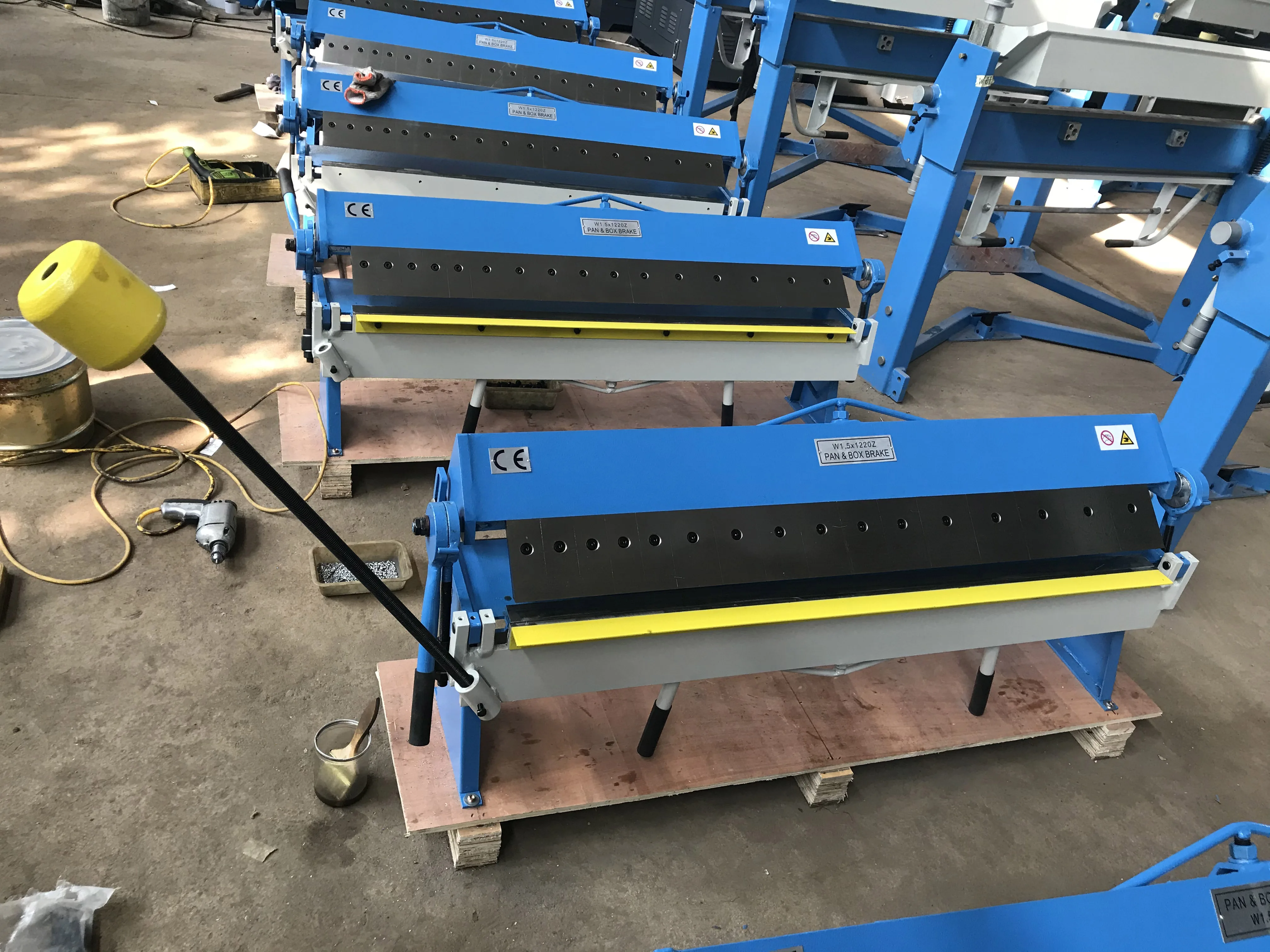 w1.5x1220 pan box brake hand brake machine