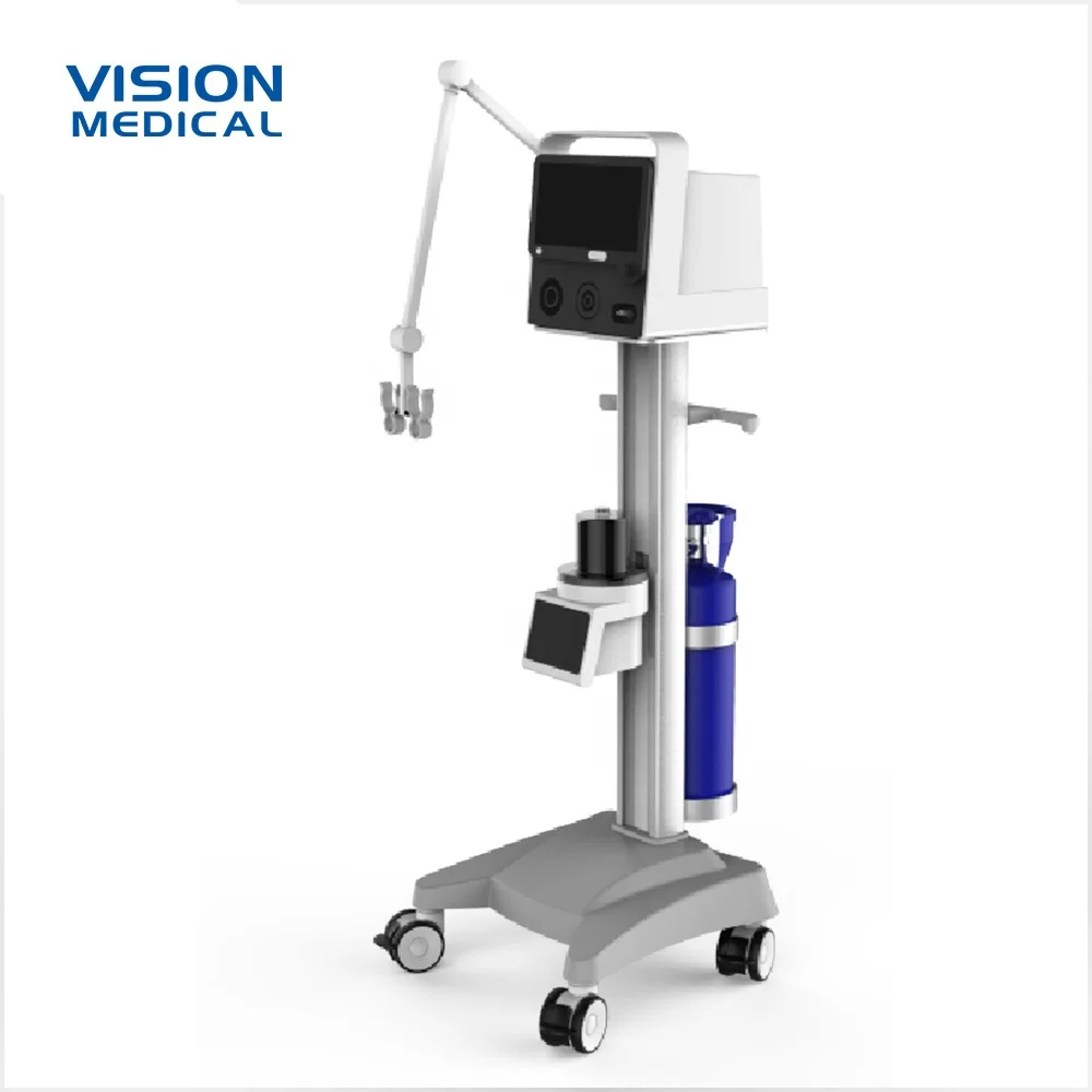 Медицинская тележка с кислородным баллоном Мобильная для пациентов листовой металлической рабочей поверхностью медицинского