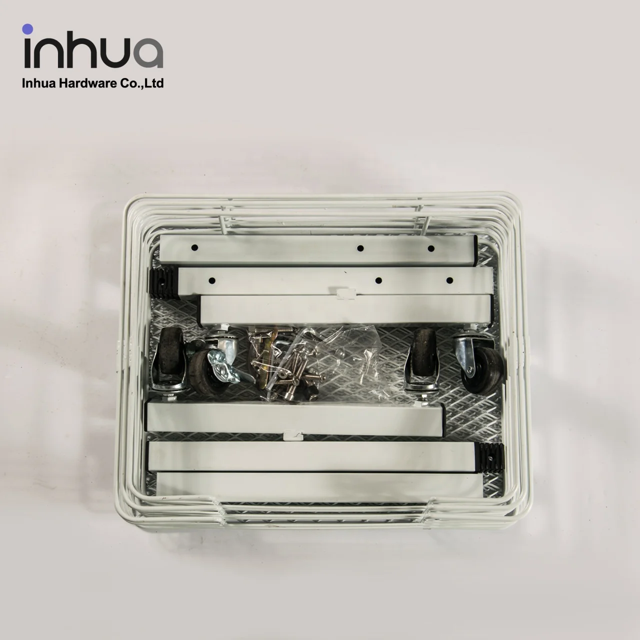 
Amazon hot sale rolling storage rack three layers removable storage cast household and kitchen cart 