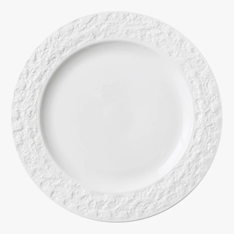 Nordic restaurant hotel Western steak plate Dessert Salad Steak Plate Ceramic Dinnerware Round Flat Plate