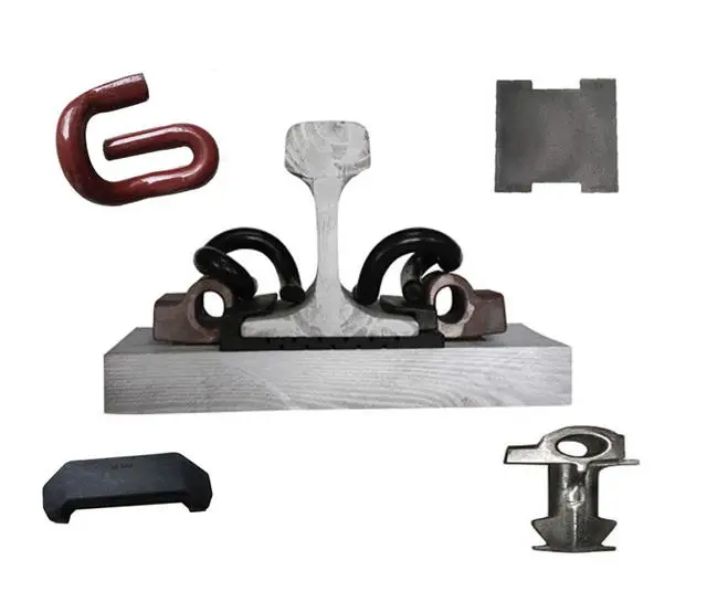 Система крепления рельсов типа Е для железнодорожного