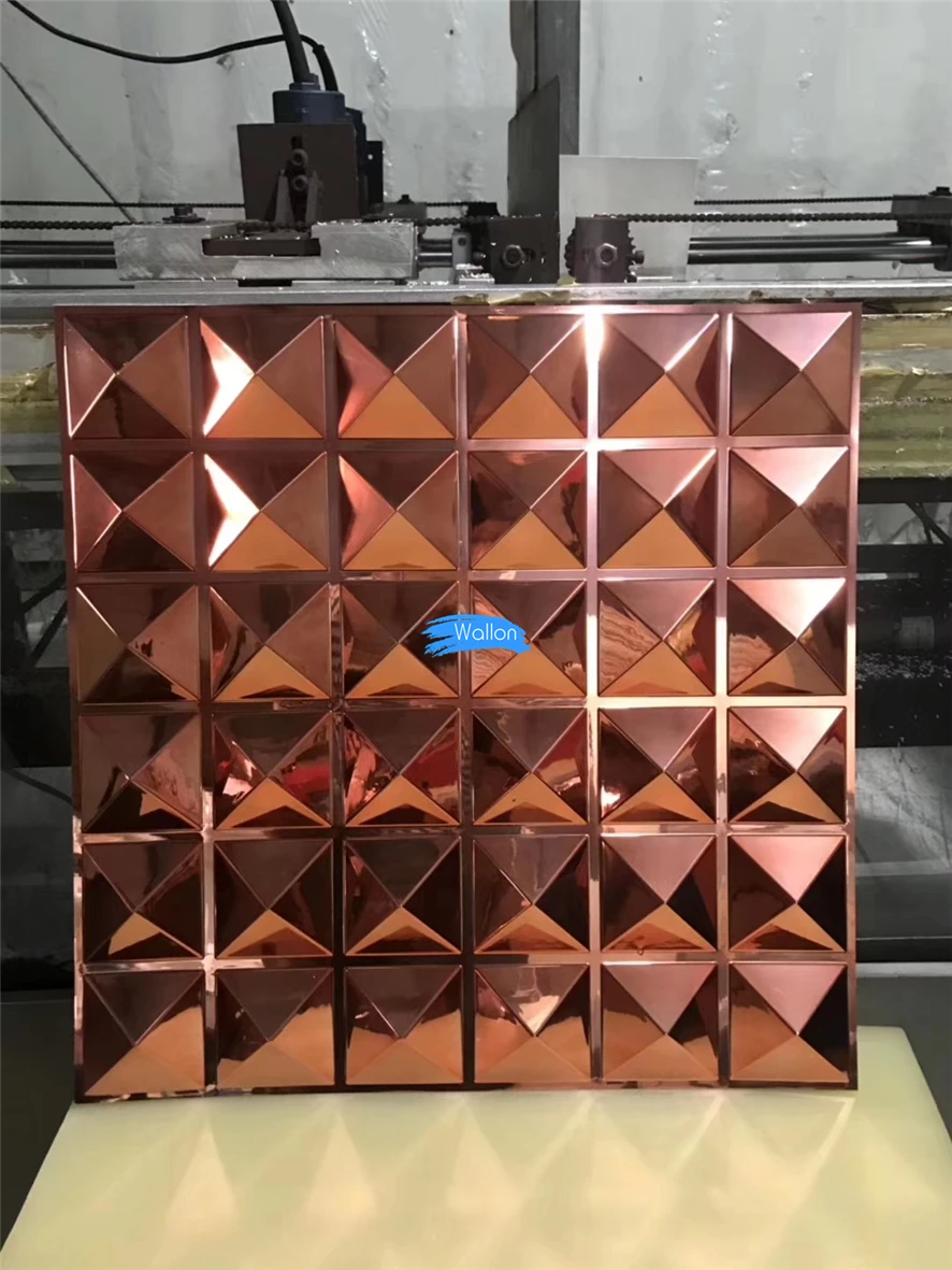 Green Material Matt Black Wall Covering Panel Building Material 3D Matt Black Wall