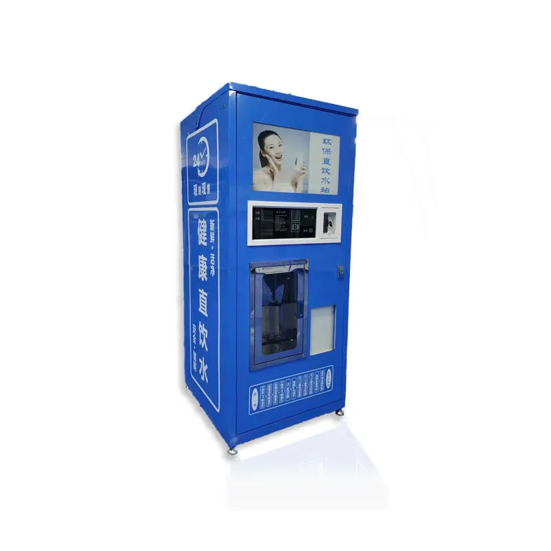 Self-service Ice Vending Machine For Bagging And Sealing Ice Cube