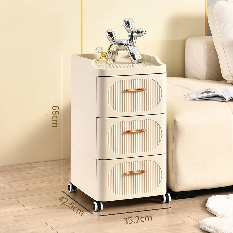 8004-3 New design 3 layers pp plastic baby kids toys clothes storage drawer cabinet