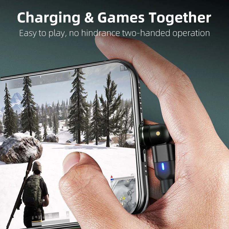 Free Shipping 1 Sample 2.4A Fast Charge 540 Degree Rotating Magnetic Accessories Mobile Phone 3 In 1 Usb Data Cable Charger