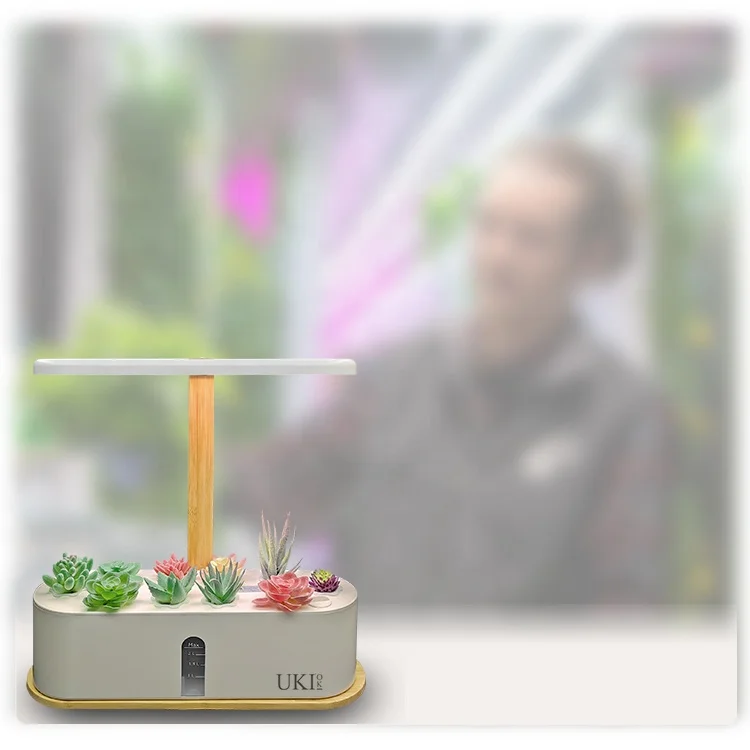 UKIOK  Indoor Hydroponic Plants Pots Mini Flower Planters Table Farm Grow Starter Kit Smart Garden