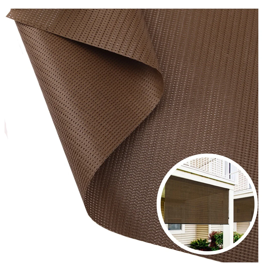 Outdoor Blinds Motorized Roller Waterproof Sunscreen Blind Fabric Roller Blinds Fabric Manufacturer