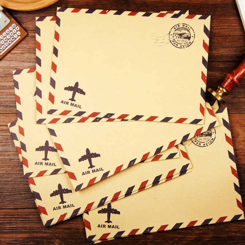 RTS Low MOQ Custom Express Postcard Letter Paper Envelopes Brown Kraft Self Seal Post Express Mailing Mailer Packaging Envelope
