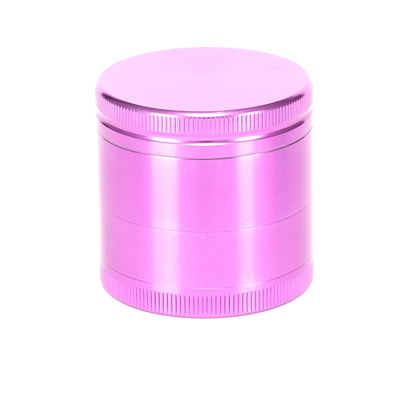 Custom logo Red Aluminum herb Grinders Metal 63 MM 4 Part tobacco Herb Grinder