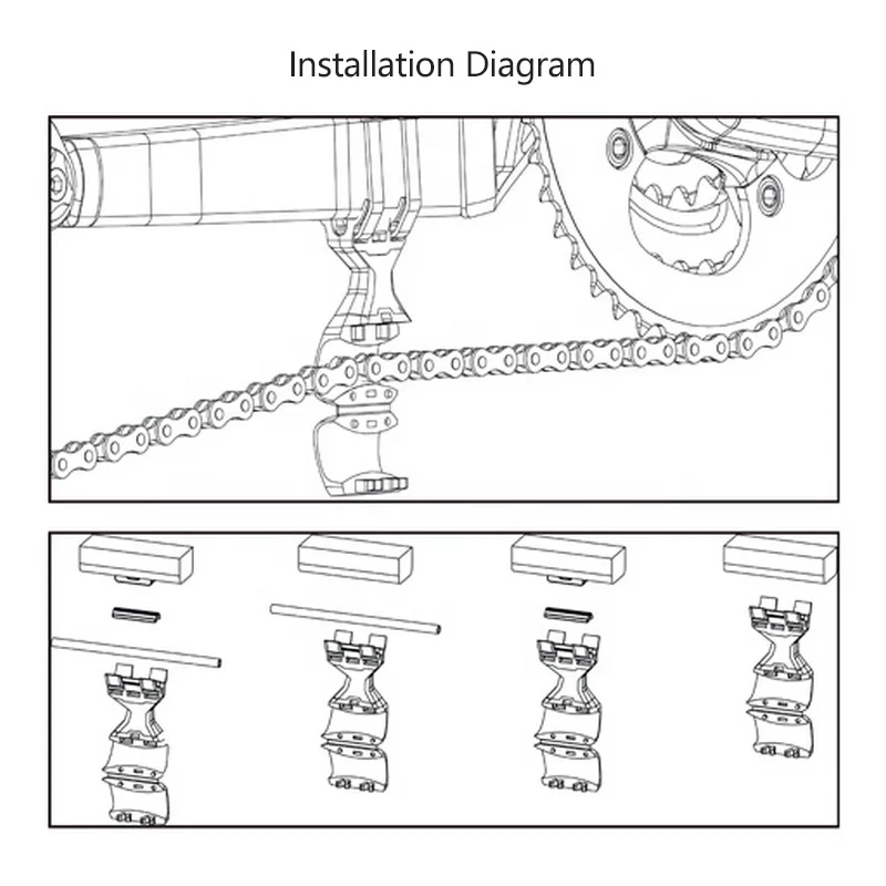 C-Guide Eco Bicycle Chain Tensioner Bike Chain Guide Retention System Drop Catcher Bike Parts Bicycle Accessories