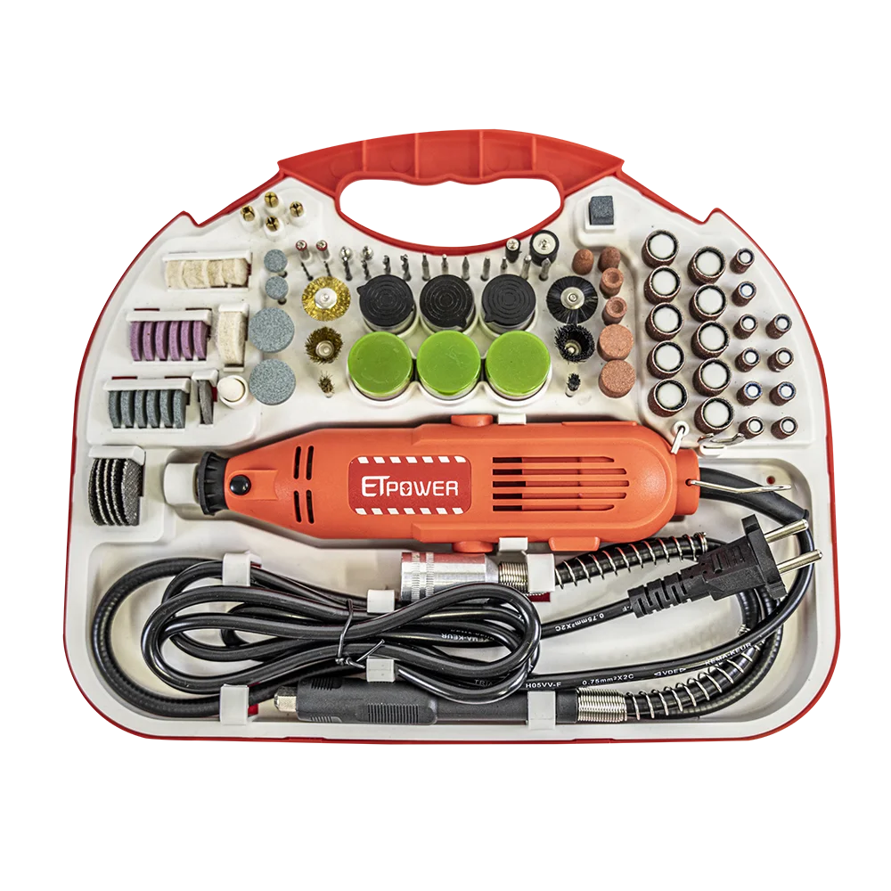 ETpower Engraving Tool Grinding Polishing Rotary Tool Kits 180W 6 Speed Die Electric Grinder Set
