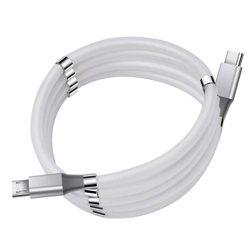 Buy 5V 3A 1M 1.8M Short Fast Magnetic Charger White Micro USB Cable