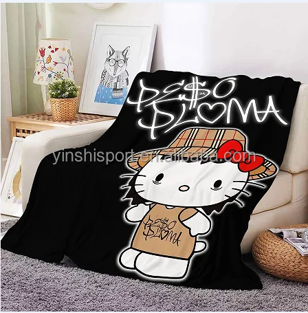 HOT Peso pluma nice Sublimation fleece travel throw blanket custom Printed blanket wholesales