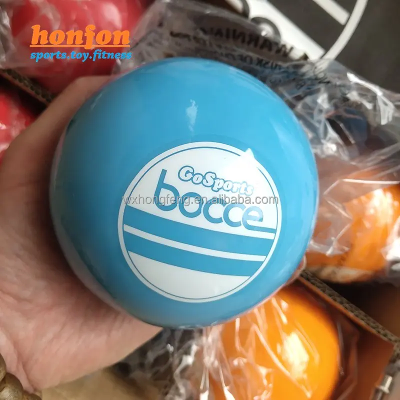 PVC weighted sand filled lawn bowling softer bocce ball