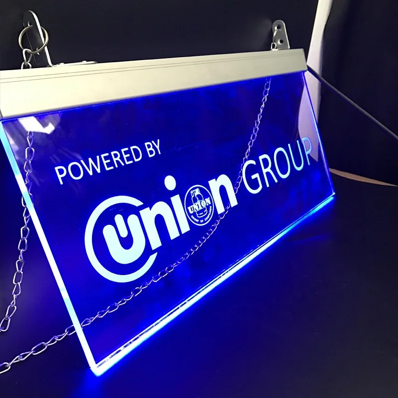 Customized Shop Acrylic Led Signboard With Bright Edge, Exit and Parking Lot Department Store Acrylic Light Sign