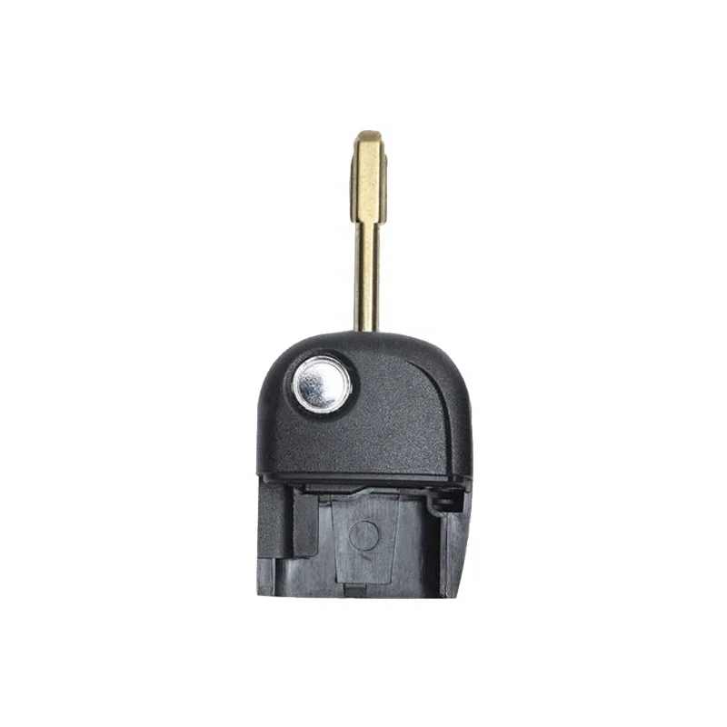 Remote Flip Car Key Head Shell Case Uncut 6 Cuts Tibbe Key Blade for Jaguar Black Paypal Bank Transfer Etc ABS + Metal No Chip