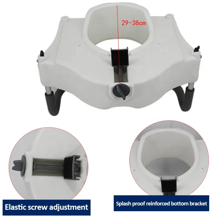 Removable Raised Toilet Seat With Arms Handles Padded Disability Aid Elder Pregnant Toilet Supports Elevator Lifter Without over