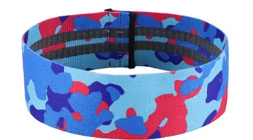 Camouflage booty elastic fabric resistance hip trainer circle band set
