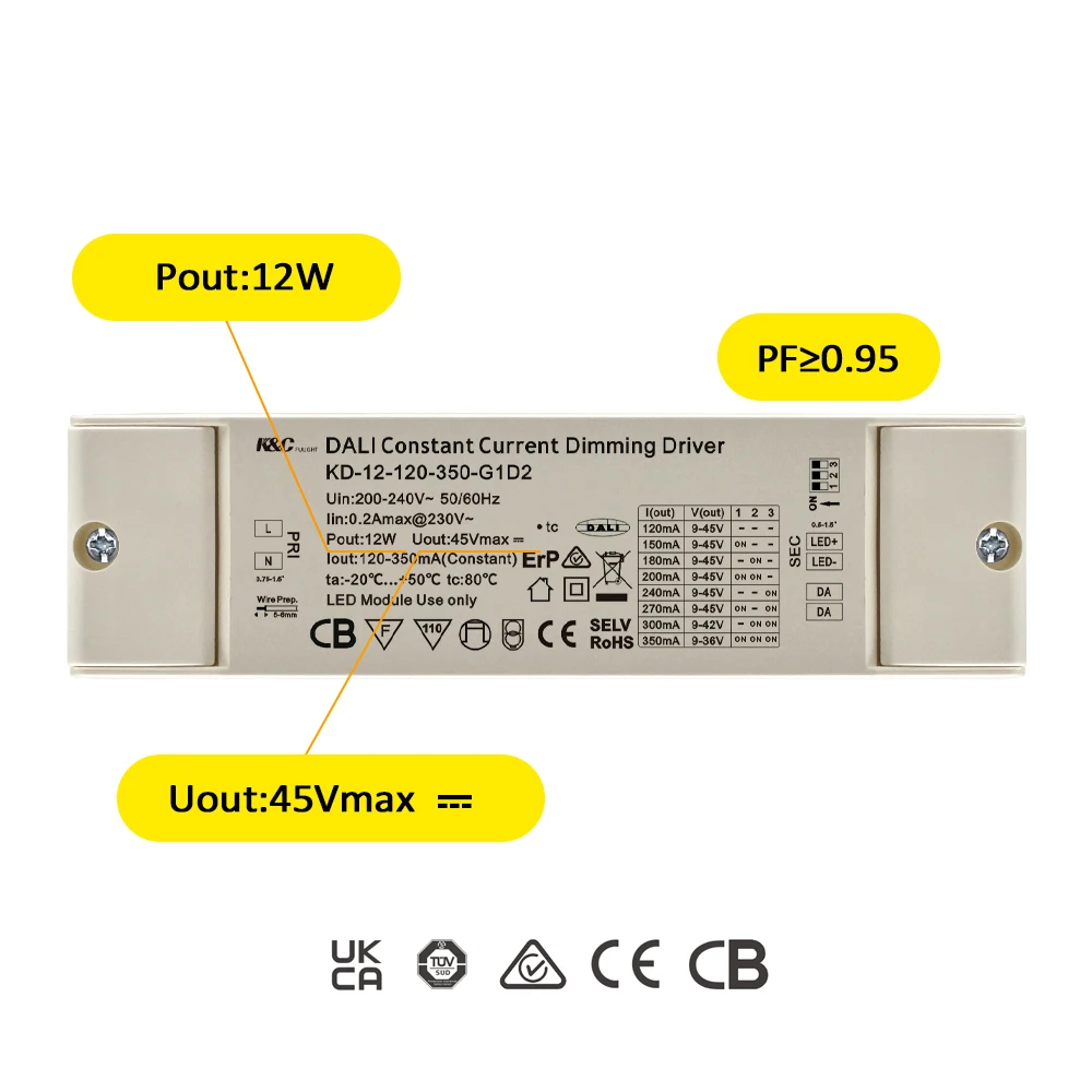 KC Led Driver Manufacturer 9-42V Constant Voltage Mini Led Wall Adapter Bulb Ultra Thin Led Driver