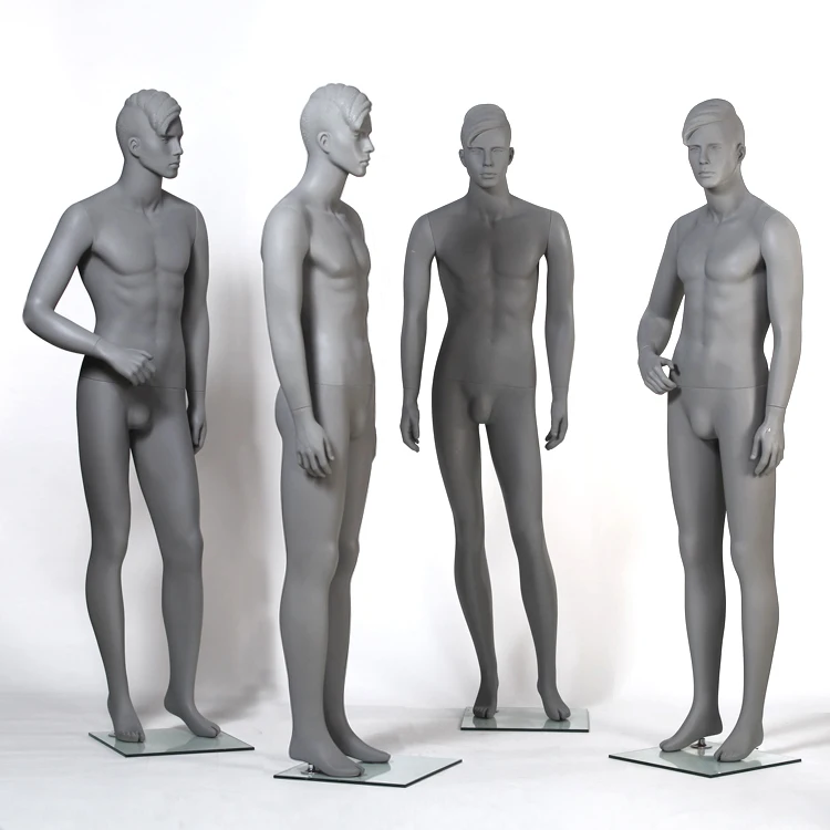 Display Bruce realistic men mannequin with hair