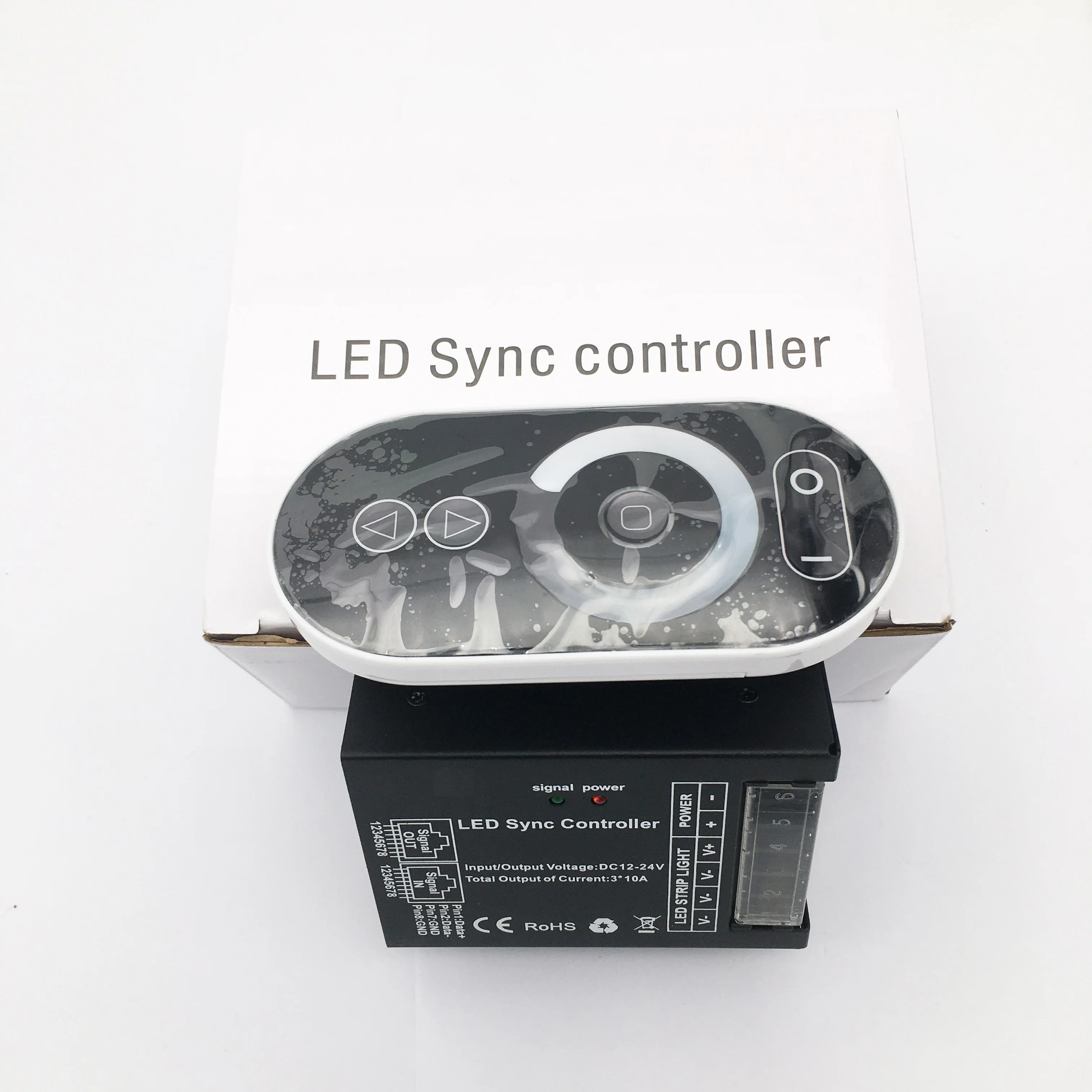 DC12V ~ 24V 3way ШИМ светодиодное освещение диммер контроллер усилитель с сенсорным экраном монитор Пульт дистанционного