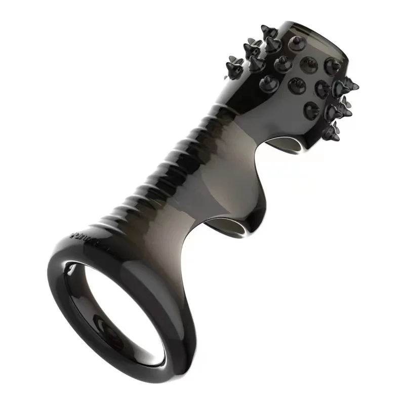 Cock Rings Reusable Penis Enlarge Sleeves Girth Stronger Erection Enhancement Sex Toys TPE Penis Rings for Men