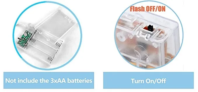 LED Globe Ball  Outdoor Indoor String Lights Battery Operated Fairy Lights  for Bedroom Dorm Patio Garden Christmas Party