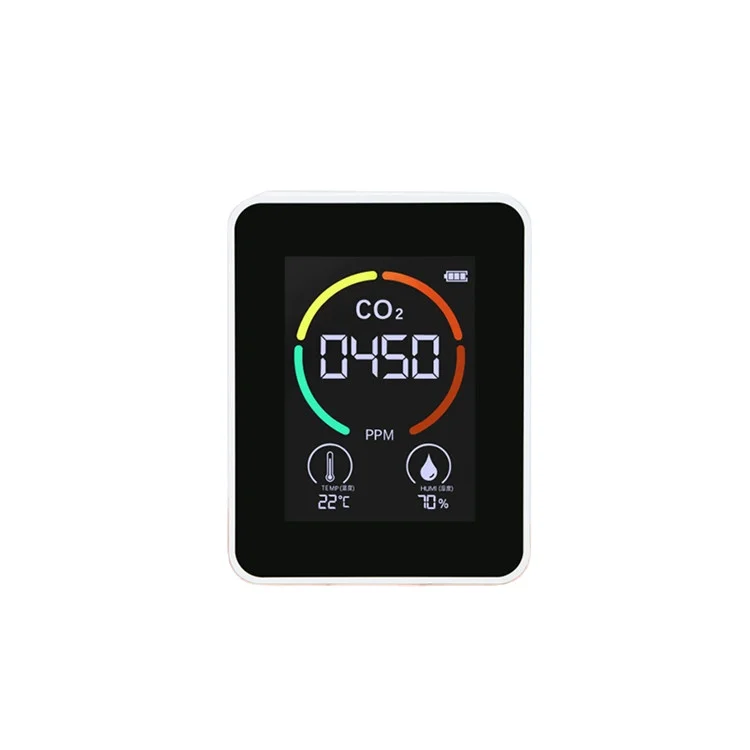 Top Quality Indoor Carbon Dioxide Gas Detector, Air Quality Gas Temperature And Humidity Detector