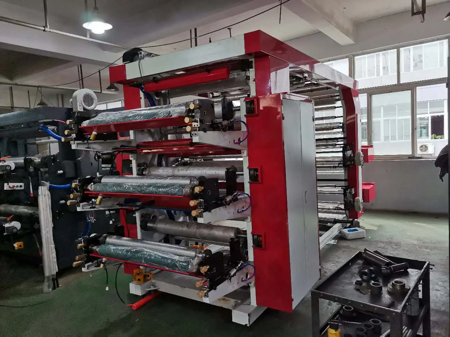 PE PP Film Bag Flexo Printing Machine Colour Central Drum Paper Printer Automatic Ci Plastic Price Mini 4 6 2 8 Color Stack Type