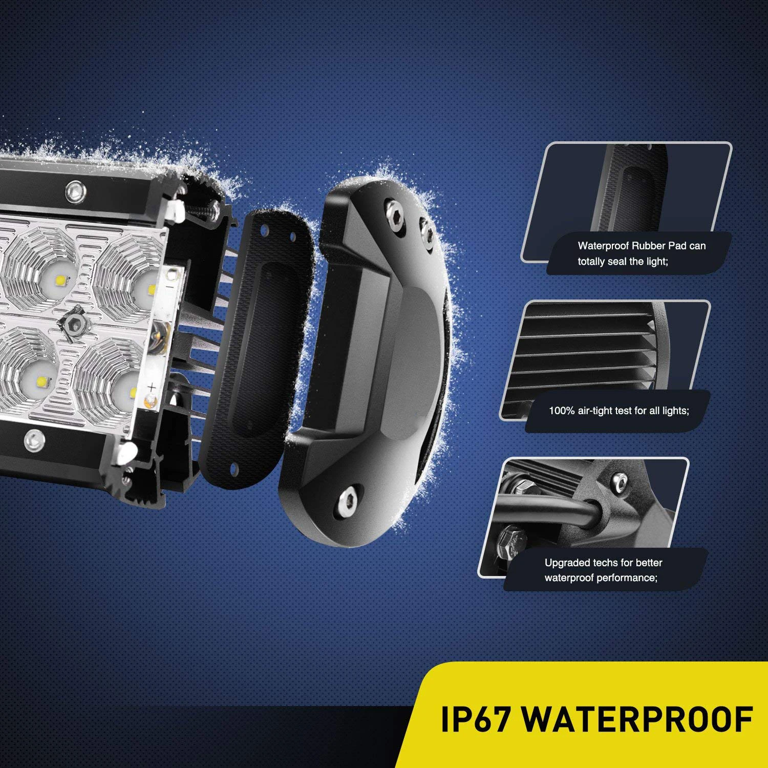 
2021 Hot Sell High Quality 7 inch Double Row 36W LED Light Bar for Truck Car Driving LED Bar With 2 Years Warran 