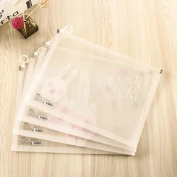 OMOI Custom Logo Factory PP A4 A5 A6 File Folder Organizer Storage Waterproof Clear Transparent Stationery Document Bag