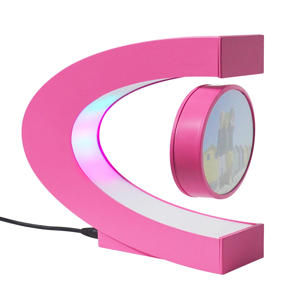 C Shape Floating Photo Frame for decorate Bedroom,Unique levitation Frame for kids