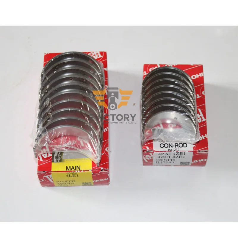Spare Parts for Isuzu 4LC1 engine overhaul complete gasket kits with crank and conrod bearing set