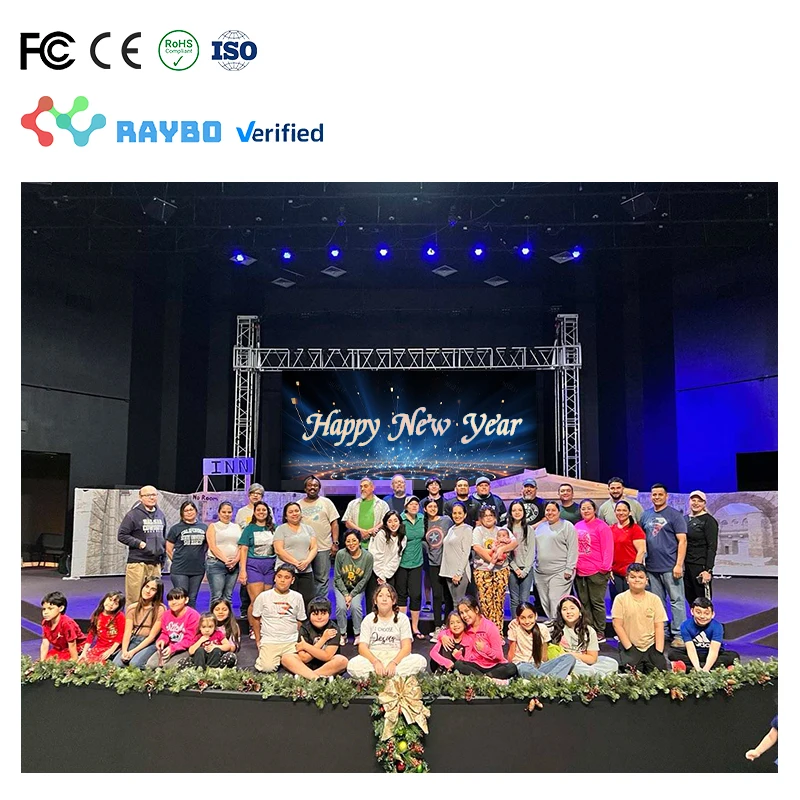 3D Stage Curved Led Background With Video Processor P3.91/P4.81 Led Display Screen 500x500mm Never Black Turnkey Led Video Wall