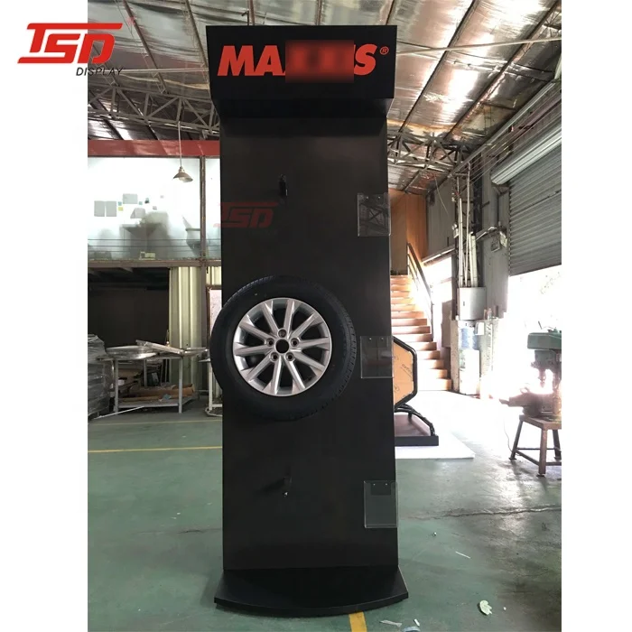 Custom design hot sale retail store shop motorcycle metal tire display rack car wheel tyre display stand