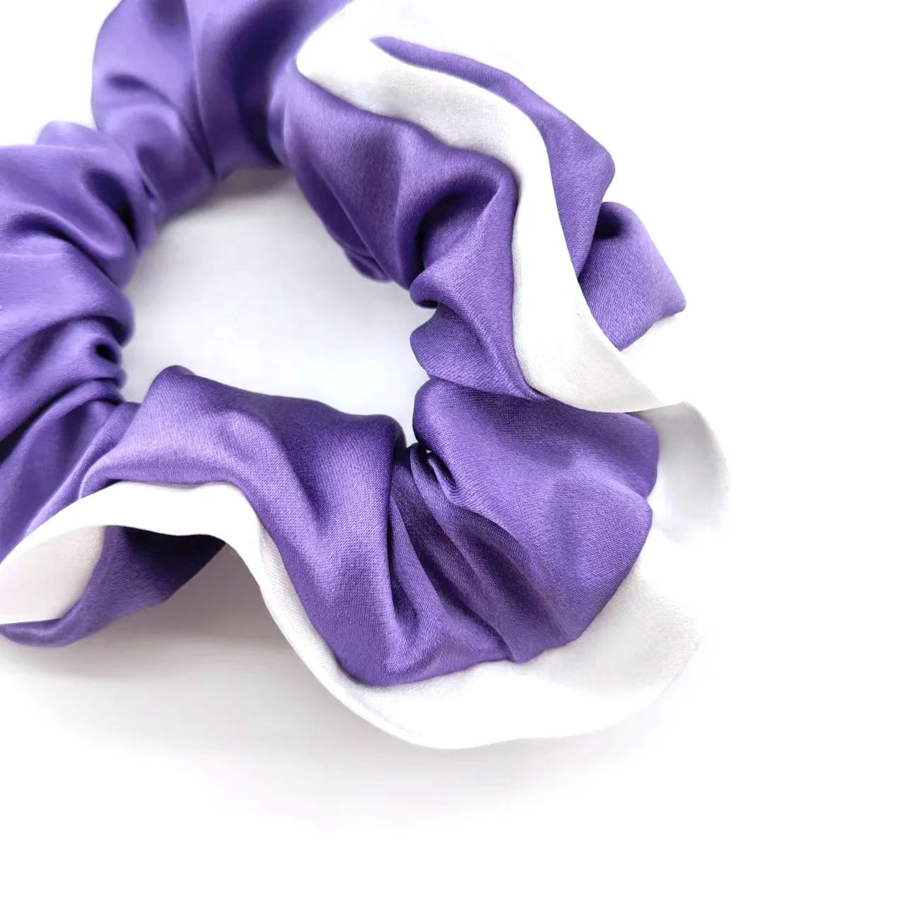 Private Label Multi-color Silk Scrunchie 19momme Size 100% Pure Silk Hair Tie