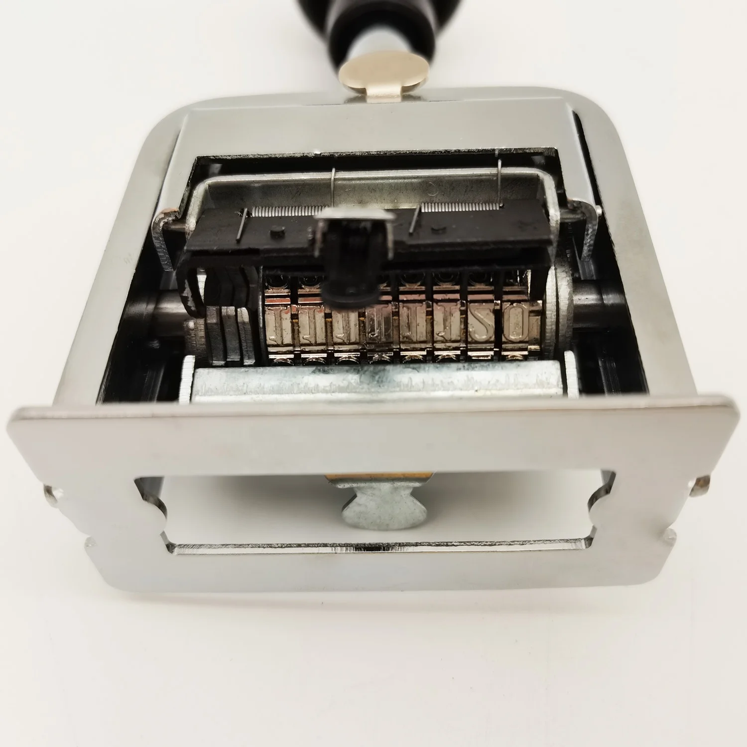Metallic quality heavy duty automatic self inking sequential number hand operated 8 digit stamp page numbering machine