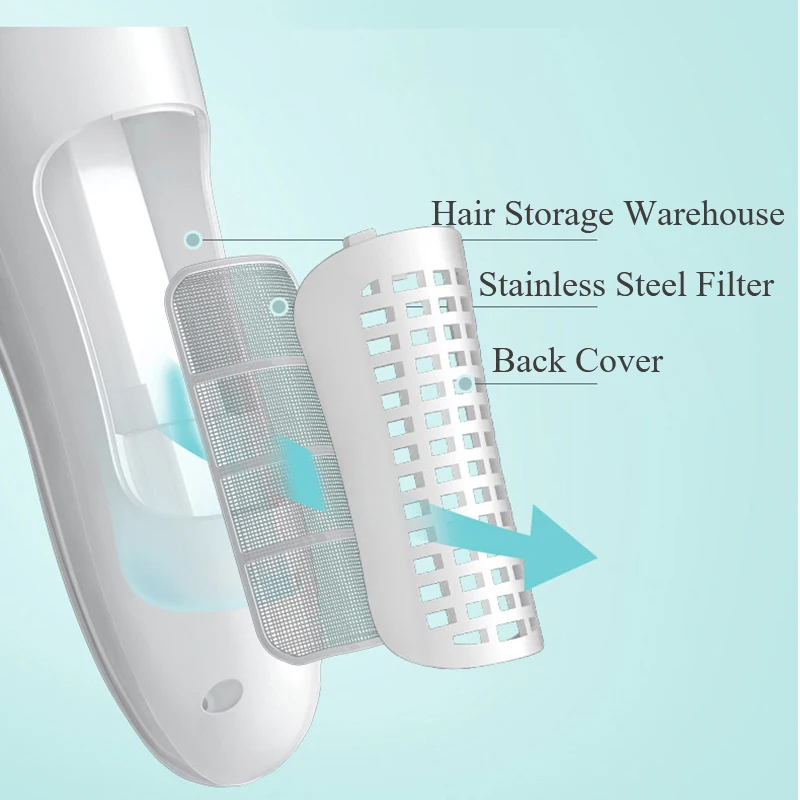 Factory Price Cut Hair Clipper Automatic Gather Adult Kids Cordless Trimmer Hair Clipper Waterproof Mute Baby Hair Clipper