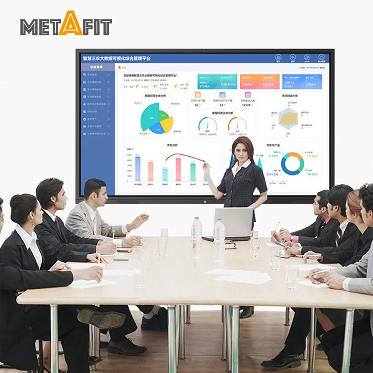 Metafit Clever Touch  White Board Digital  All-In-One PC Interactive Whiteboards With Projector
