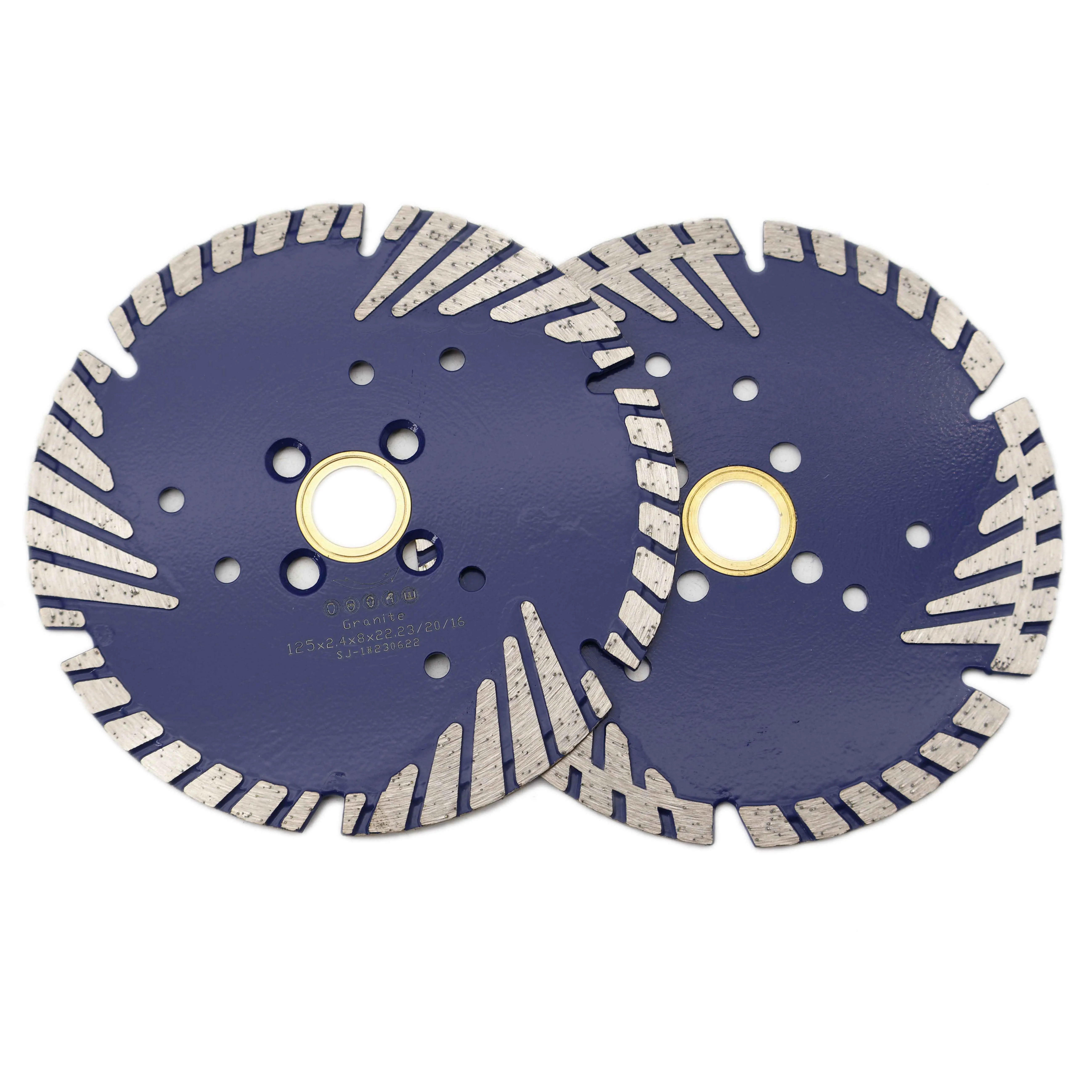 Diamond Cutting Disc Protective Teeth Turbo Saw Blade for Tiles Cutting Machine