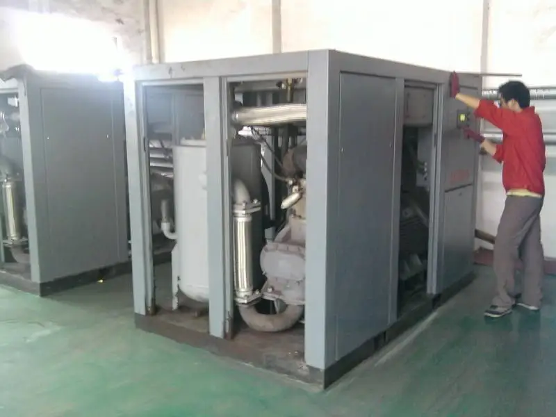 75kw 2 Compression Stage VSD Electric Energy Saving Air Compressor with PM motor