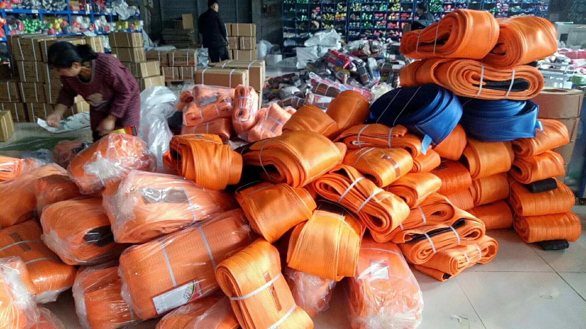 
round flat polyester webbing sling lifting belt on sale 