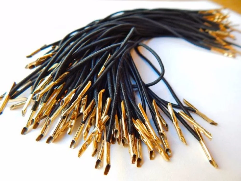 1mm 2mm 3mm elastic cord with metal bar end