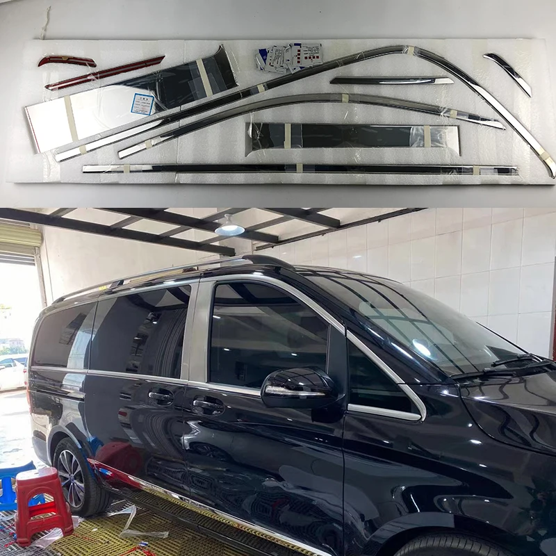 Защитные стеклоподъемники для Mercedes Benz V-Class V200, V220, V250, V260, Vito Metris W447